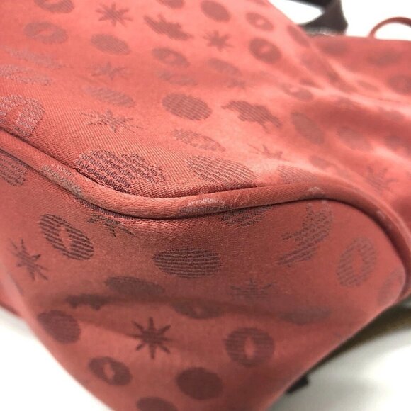 HUNTING WORLD Overall handle Backpack Bag with Charm Backpack Canvas wine-red - Picture 3 of 14